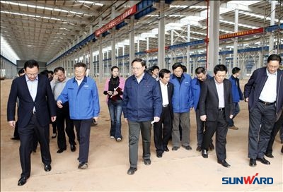 长沙市市长张剑飞一行调研山河智能