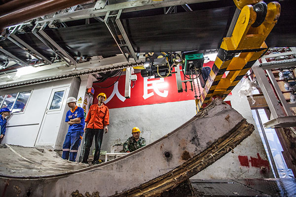 中铁山河盾构机双线掘进 全力攻坚长沙地铁5号线