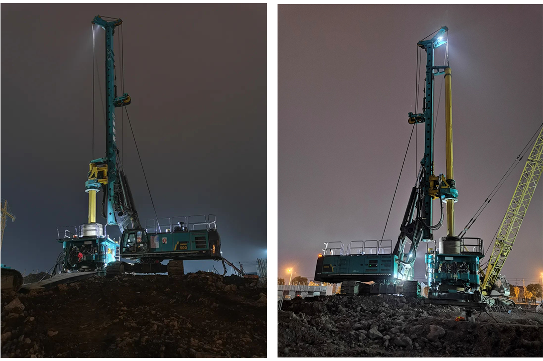 利器出击！山河智能SWRC260全回转全套管钻机成功完成首钻