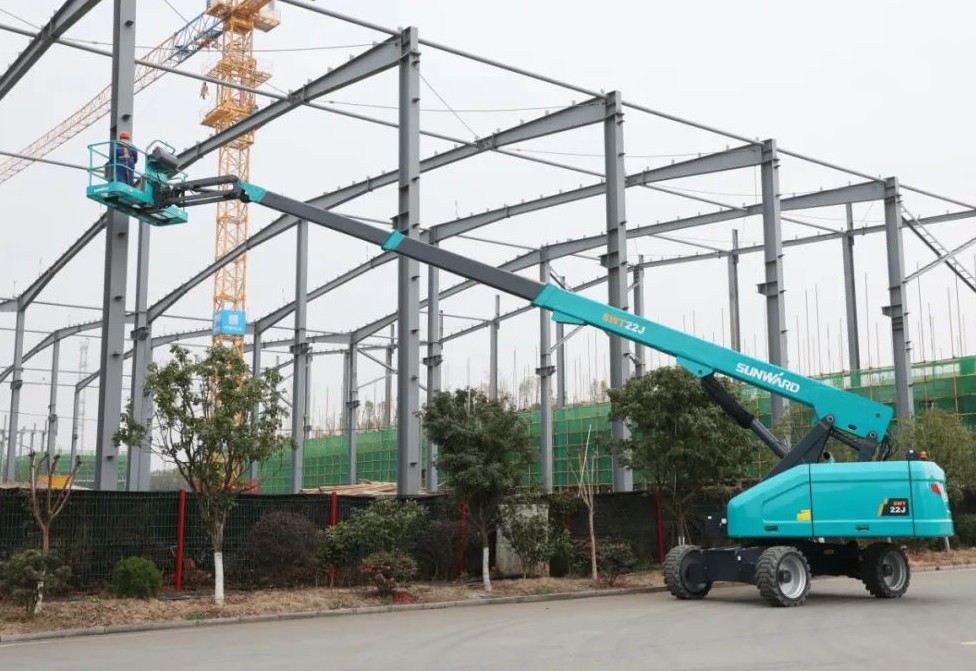 勇闯蓝海！山河智能两款臂式高空作业平台正式“出道”